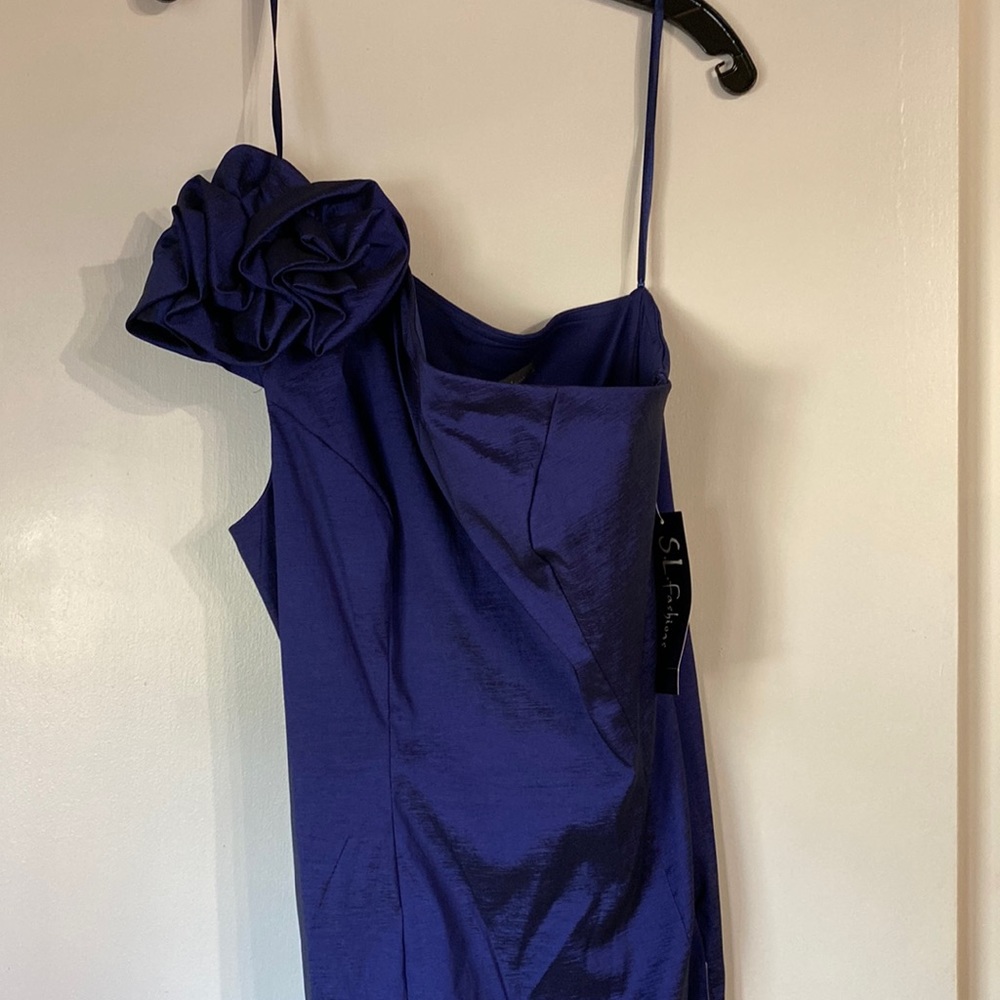 Blue evening dress